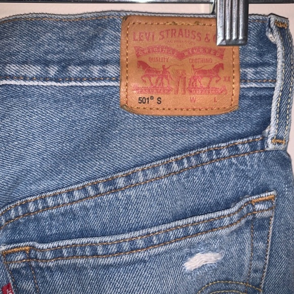 Levi's 501 Skinny Jeans In Old Hangout 24 - Picture 9 of 12